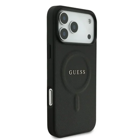 Guess Iphone 17 Pro Max Magsafe Leather Case With Classic Logo